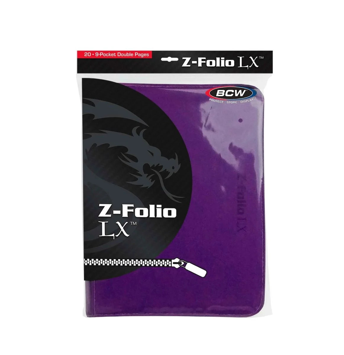 Z-Folio LX Lila – Premium Karten-Album / Zip-Folio aus Kunstleder – BCW CoolUp Cards
